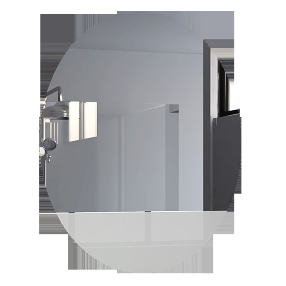 HomeRoots 31" Clear Oval Frameless Bathroom Vanity Mirror - Elegant, Light-Enhancing Design for Any Space 535124