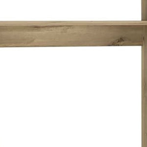 HomeRoots 39" Oak Wood Writing Desk & Bookshelf Set - Stylish, Durable, Organized Workspace for Home Office Use 535143