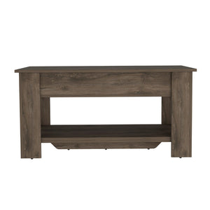 HomeRoots 40" Dark Brown Storage Bench - Stylish Flip-Top Organizer for Entryway, Bedroom & Mudroom Use 535166