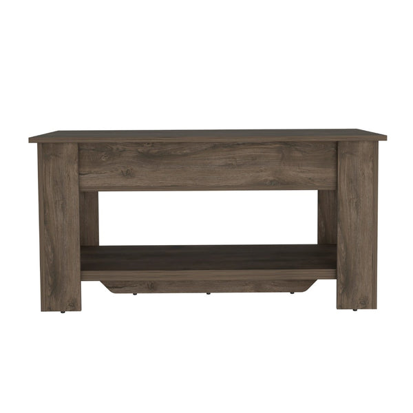 HomeRoots 40" Dark Brown Storage Bench - Stylish Flip-Top Organizer for Entryway, Bedroom & Mudroom Use 535166