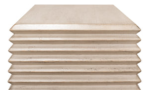 Sarreid Stacked Side Table - Stylish Stone Grey Finish With Reclaimed Pine For Modern Home Decor Solutions Grey  53527-1