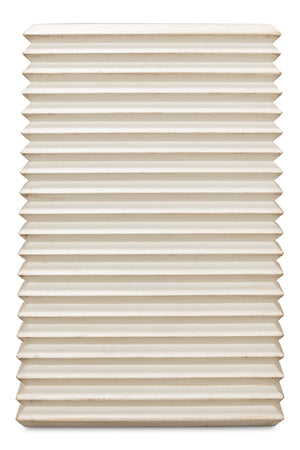 Sarreid Stacked Side Table - Elegant Antique White Finish With Reclaimed Pine For Stylish Home Décor White  53527-3