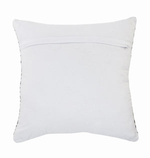 Homeroots Set Of Four 18" X 18" Blue Beach Chevron Cotton Zippered Pillow Blue And Beige  535277