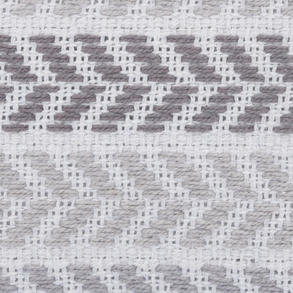 Homeroots Set Of Four 18" X 18" Gray Beach Chevron Cotton Zippered Pillow Gray  535279