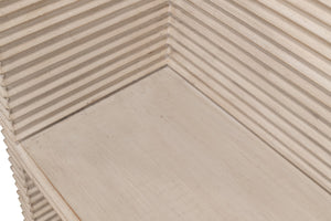 Sarreid Stacked Bench Stone Grey - Stylish Reclaimed Pine Seating With A Chic Stone Grey Finish For Any Space Grey  53528-1