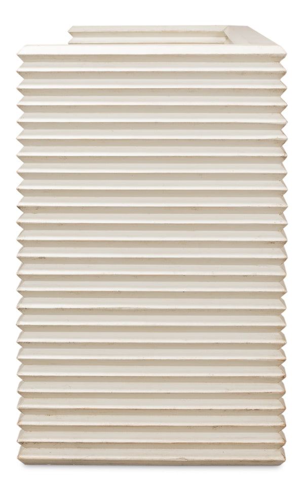 Sarreid Stacked Bench Antique White - Charming Reclaimed Pine Design For Rustic Home Décor And Storage White  53528-3