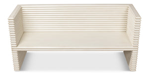 Sarreid Stacked Bench Antique White - Charming Reclaimed Pine Design For Rustic Home Décor And Storage White  53528-3