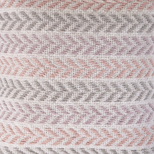 Homeroots Set Of Four 18" X 18" Purple Beach Chevron Cotton Zippered Pillow Purple  535281