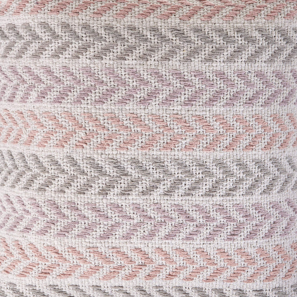 Homeroots Set Of Four 18" X 18" Purple Beach Chevron Cotton Zippered Pillow Purple  535281