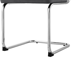 Homeroots Set Of Two Gray And Silver Upholstered Velvet Dining Side Chairs Grey Metal 535360