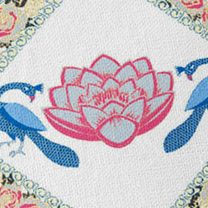 Homeroots Set Of Two 16" X 16" Blue And White Peacock Blown Seam Floral Indoor Outdoor Throw Pillow  Polyester 535551