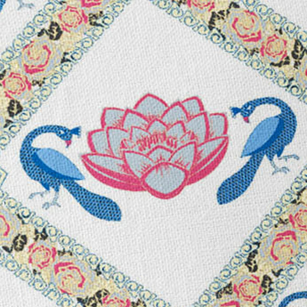 Homeroots Set Of Two 16" X 16" Blue And White Peacock Blown Seam Floral Indoor Outdoor Throw Pillow  Polyester 535551