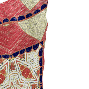 Homeroots Set Of Two 16" X 16" Yellow And White Blown Seam Eclectic Indoor Outdoor Throw Pillow  Polyester 535577