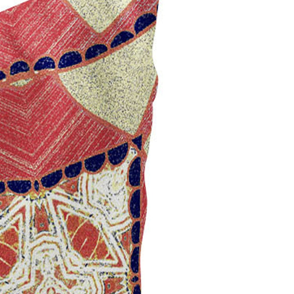 Homeroots Set Of Two 16" X 16" Yellow And White Blown Seam Eclectic Indoor Outdoor Throw Pillow  Polyester 535577