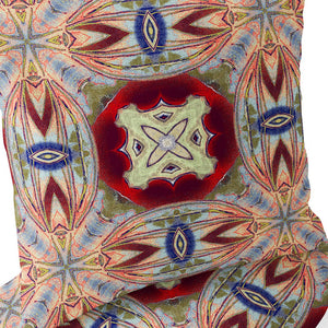 Homeroots Set Of Two 16" X 16" Gray And Red Blown Seam Floral Indoor Outdoor Throw Pillow  Polyester 535585