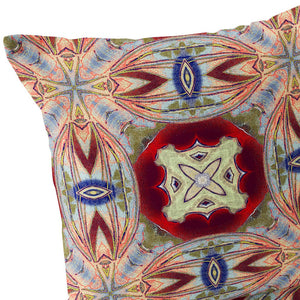 Homeroots Set Of Two 16" X 16" Gray And Red Blown Seam Floral Indoor Outdoor Throw Pillow  Polyester 535585