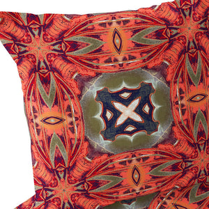 Homeroots Set Of Two 16" X 16" Pink And Green Blown Seam Floral Indoor Outdoor Throw Pillow  Polyester 535587