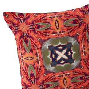 Homeroots Set Of Two 16" X 16" Pink And Green Blown Seam Floral Indoor Outdoor Throw Pillow  Polyester 535587