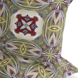 Homeroots Set Of Two 16" X 16" Green And Red Blown Seam Floral Indoor Outdoor Throw Pillow  Polyester 535593