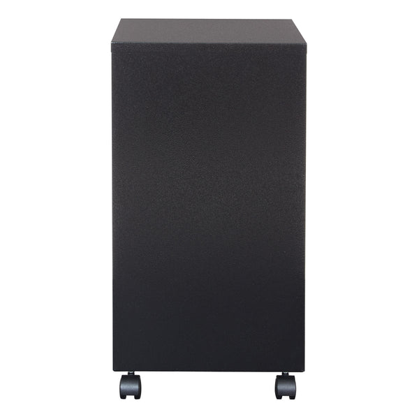 OSP Home Furnishings Metal File Cabinet Black
