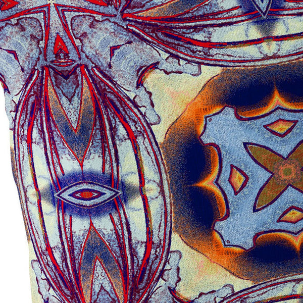 Homeroots Set Of Two 16" X 16" Blue And Purple Blown Seam Floral Indoor Outdoor Throw Pillow  Polyester 535602