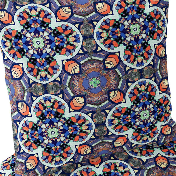 Homeroots Set Of Two 16" X 16" Gray And Orange Blown Seam Floral Indoor Outdoor Throw Pillow  Polyester 535614