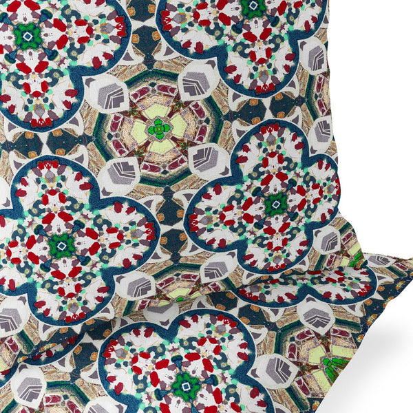 Homeroots Set Of Two 16" X 16" Green And White Blown Seam Floral Indoor Outdoor Throw Pillow  Polyester 535617