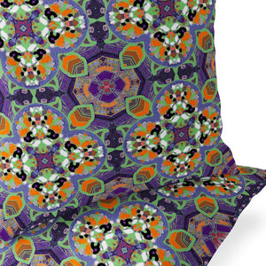 Homeroots Set Of Two 16" X 16" Purple And White Blown Seam Floral Indoor Outdoor Throw Pillow  Polyester 535626