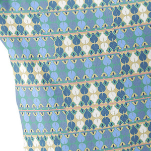 Homeroots Set Of Two 16" X 16" Blue And Green Blown Seam Striped Indoor Outdoor Throw Pillow  Polyester 535708