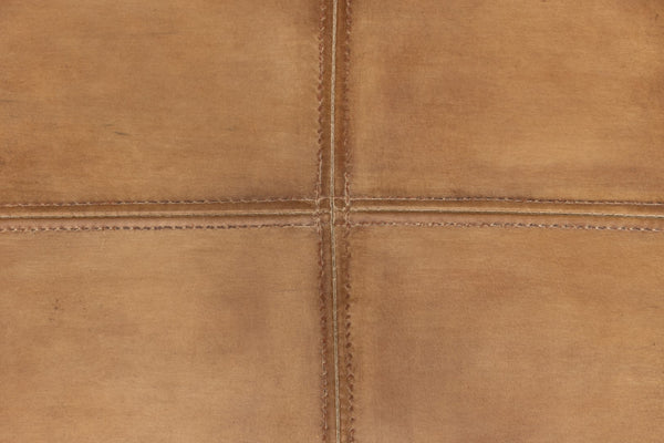 Sarreid Angus Chair - Elegant Pine Design With Rich Brown Finish And Luxurious Brown Leather Upholstery Brown  53576-2