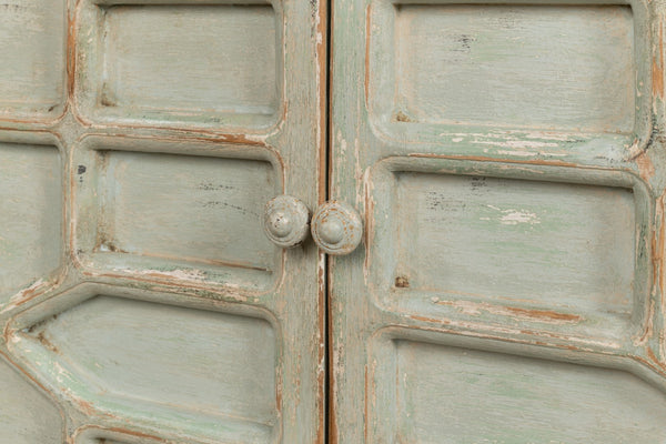 Sarreid Isla Entrance Commode In Sage Finish - Elegant Pine Wood Design For Stylish Home Interiors Green  53584-4