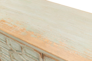 Sarreid Isla Entrance Commode In Sage Finish - Elegant Pine Wood Design For Stylish Home Interiors Green  53584-4