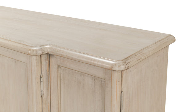 Sarreid Entree' Sideboard In Stone Grey Finish - Stylish Pine Storage Solution For Modern Homes Grey  53585-1