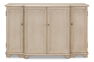 Sarreid Entree' Sideboard In Stone Grey Finish - Stylish Pine Storage Solution For Modern Homes Grey  53585-1