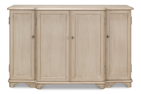 Sarreid Entree' Sideboard In Stone Grey Finish - Stylish Pine Storage Solution For Modern Homes Grey  53585-1