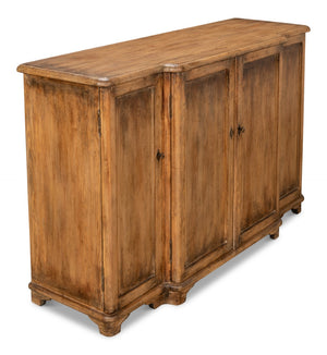 Sarreid Entree' Sideboard In Rich Brown Pine Finish - Stylish Storage Solution For Modern Homes & Decor Brown  53585-2