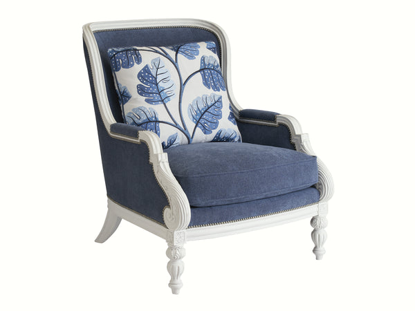 Lexington Barclay Butera Kamari Chair - Elegant Custom Upholstery With Ultra Down Cushion, Nailhead Trim & Artisan Design   5358-11-40