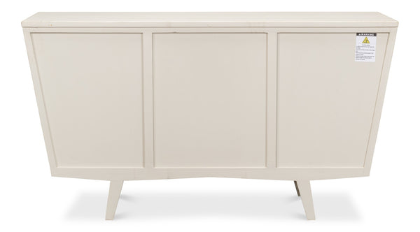 Sarreid Ribbed 9-drawer Commode In Antique White - Elegant Pine Wood Storage Solution For Any Room White  53590-3