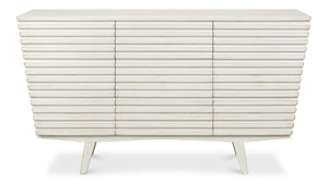Sarreid Ribbed 9-drawer Commode In Antique White - Elegant Pine Wood Storage Solution For Any Room White  53590-3