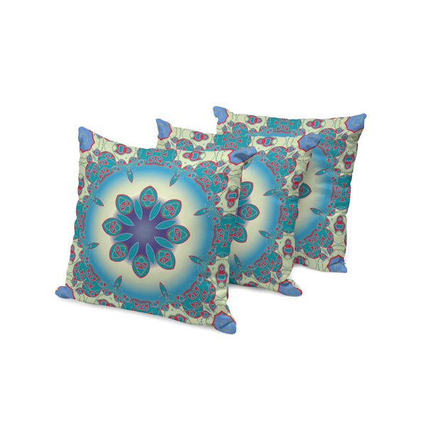 HomeRoots Set of Three Vibrant 16" Green & Yellow Abstract Throw Pillows for Indoor/Outdoor Comfort & Style 535932