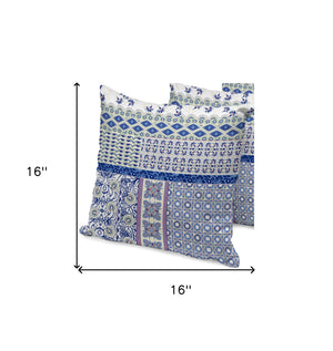 Homeroots Set Of Three 16" X 16" Pink And White Botanical Indoor Outdoor Throw Pillow  Polyester 535937