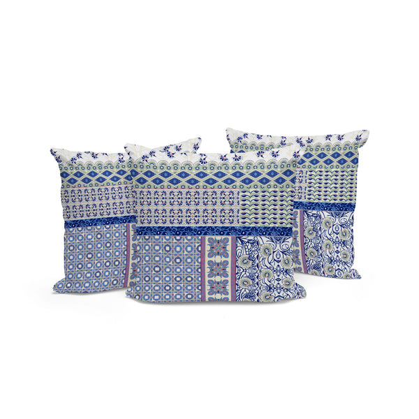 Homeroots Set Of Three 16" X 16" Pink And White Botanical Indoor Outdoor Throw Pillow  Polyester 535937