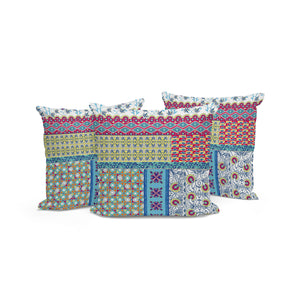 Homeroots Set Of Three 16" X 16" Yellow And White Botanical Indoor Outdoor Throw Pillow  Polyester 535942