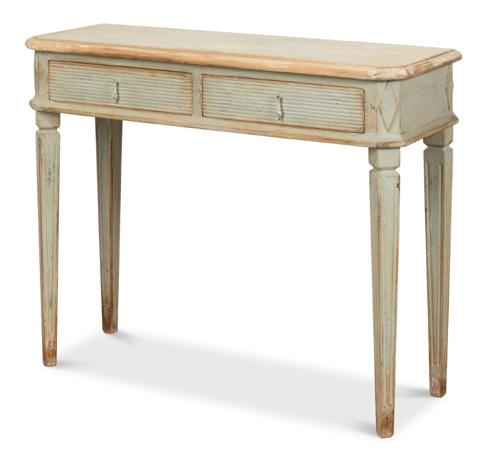 Sarreid Cora Lamp Table Sage - Stylish Pine Accent For Your Home, Perfect For Living Room Or Bedroom Decor Green  53595-4