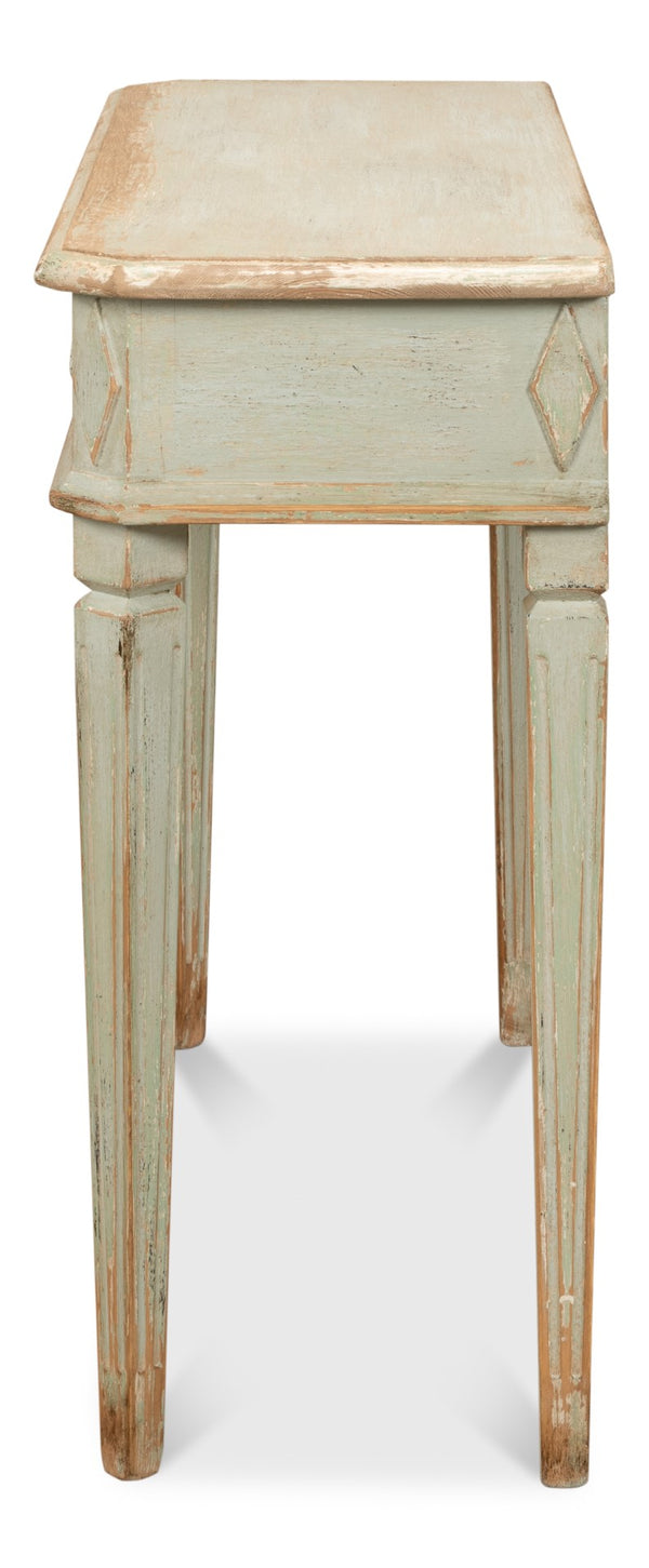 Sarreid Cora Lamp Table Sage - Stylish Pine Accent For Your Home, Perfect For Living Room Or Bedroom Decor Green  53595-4