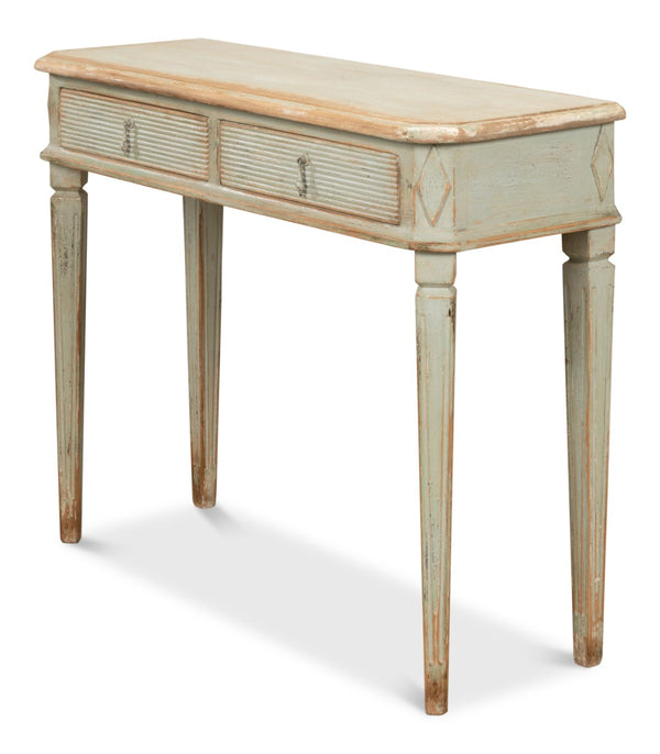Sarreid Cora Lamp Table Sage - Stylish Pine Accent For Your Home, Perfect For Living Room Or Bedroom Decor Green  53595-4