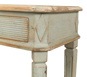 Sarreid Cora Lamp Table Sage - Stylish Pine Accent For Your Home, Perfect For Living Room Or Bedroom Decor Green  53595-4