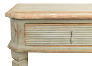 Sarreid Cora Lamp Table Sage - Stylish Pine Accent For Your Home, Perfect For Living Room Or Bedroom Decor Green  53595-4