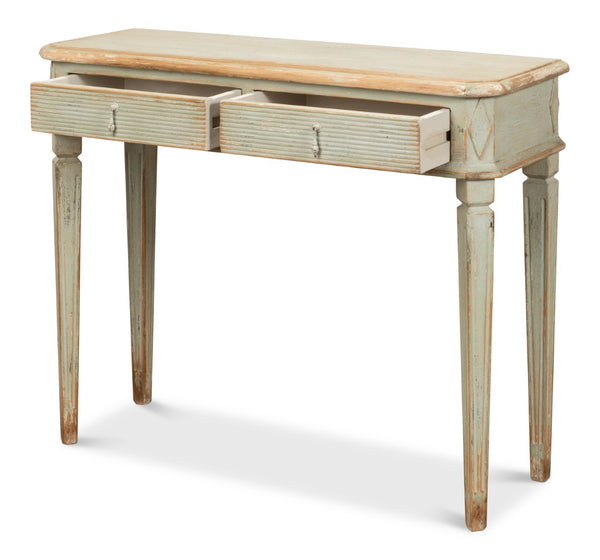 Sarreid Cora Lamp Table Sage - Stylish Pine Accent For Your Home, Perfect For Living Room Or Bedroom Decor Green  53595-4