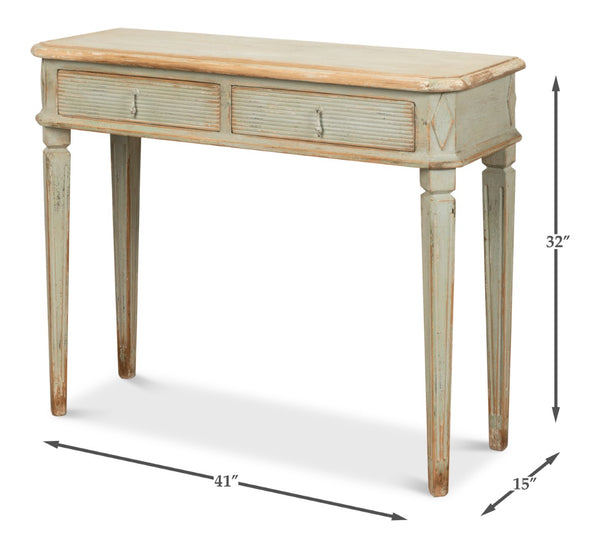 Sarreid Cora Lamp Table Sage - Stylish Pine Accent For Your Home, Perfect For Living Room Or Bedroom Decor Green  53595-4